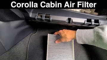2020 Toyota Corolla Ac Cabin Air filter replacement how to location