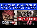 ME1 Reunion in Mass Effect 3 - UNIQUE DIALOGUE with Wrex, Garrus, Liara and Kirrahe on Sur’Kesh