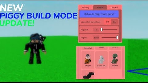 NEW PIGGY BUILD MODE UPDATE IS OUT! [Fake Player Npc and Fog]