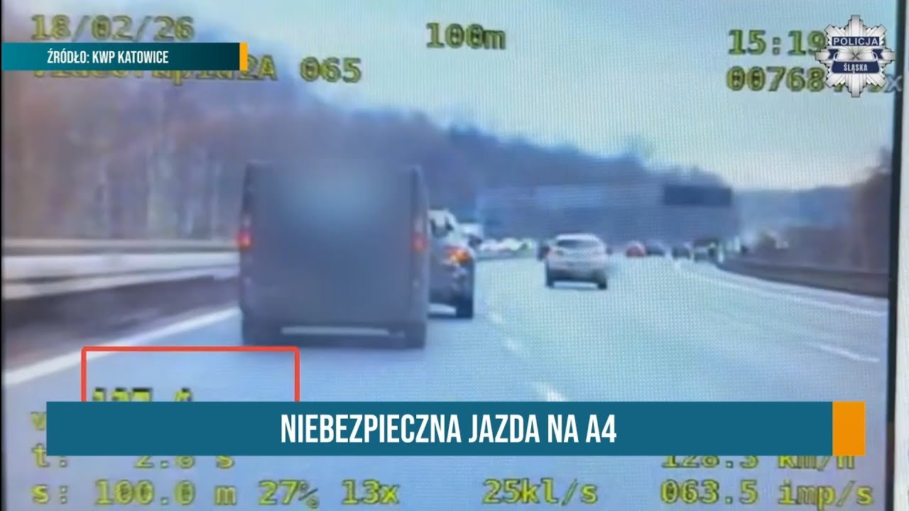 RAPORT: NIEBEZPIECZNA JAZDA NA A4 ● DARMOWE ŻŁOBKI W SOSNOWCU |23.02.26