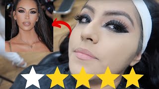 I WENT TO THE WORST REVIEWED MAKEUP ARTIST IN MY CITY **SHE LITERALLY BEAT MY FACE**