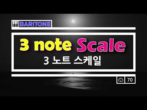 01.3note scale [3음연습] [for Baritone] Vocal Exercise
