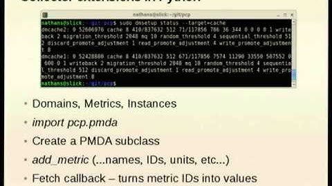 Programming the Performance Co-Pilot toolkit by Nathan Scott