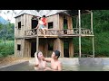 100 Days Build Bamboo House, Survival in the Forest , Survival Instinct, LIVING OFF GRID Ep.1