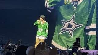 Jin at Dallas Star Jersey Soundcheck Day 1 #RUNSEOKJIN_epTOUR_DALLAS #bts #jin #jin_tour