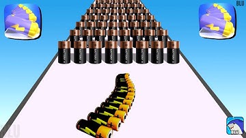 MAX LEVELS in Battery Run 🐜🟢😎 All Levels Gameplay Walkthrough (Android, iOS) NEW UPDATE