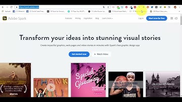 ADOBE SPARK: Intro, How to Use Adobe spark to create Beautiful videos, Media, Graphics, Web pages.