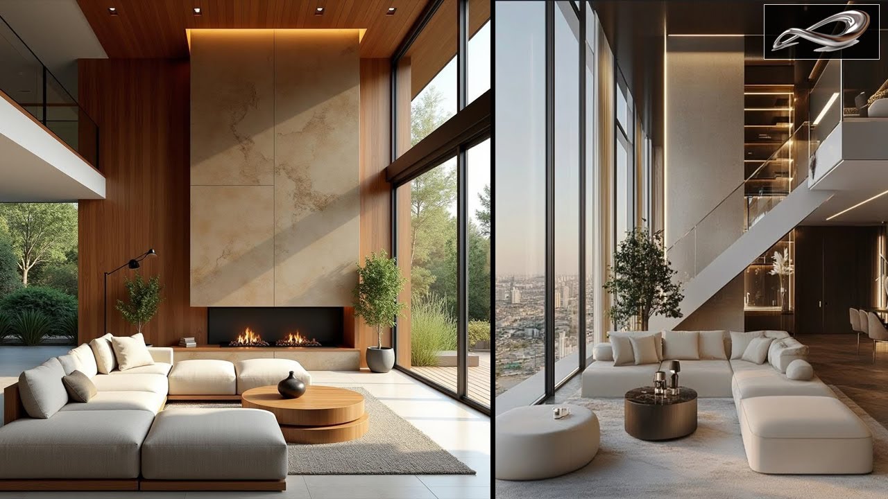 Top Duplex Drawing room Design | Double Height Living Room Ideas | Hallway wall designs 2025 | I.A.S