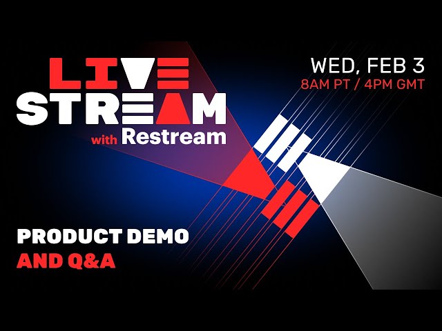 Live Stream with Restream | Product Demo and Q&A