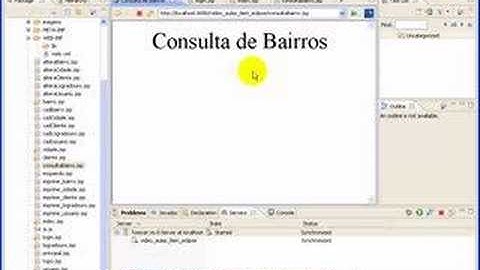 aula 138 java ee - Criando clase JSP no Eclipse para Consult