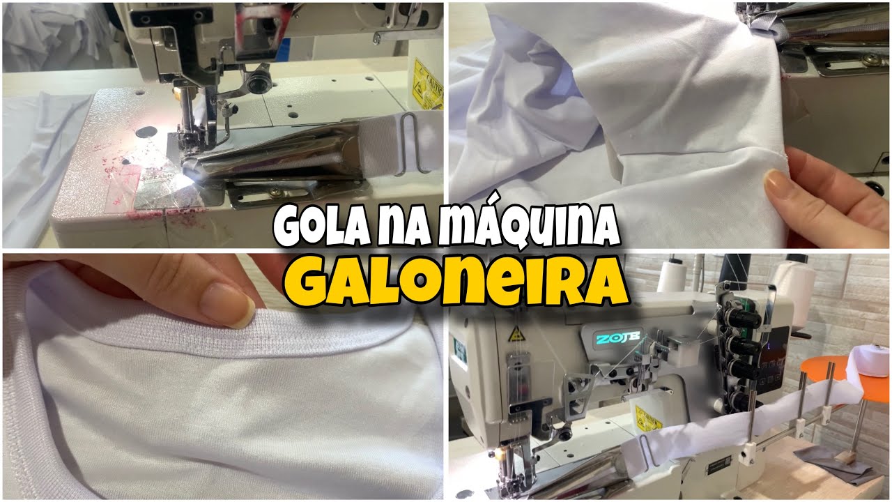 Como colocar gola na galoneira / ajustar aparelho