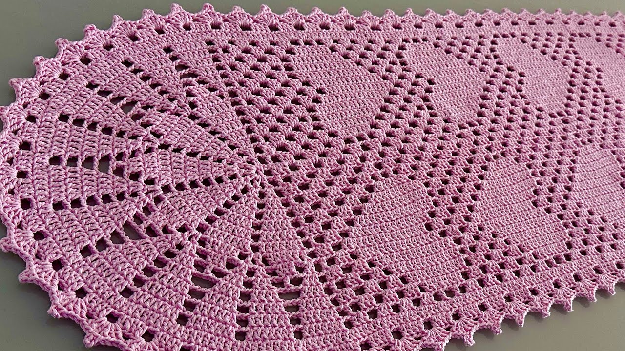 Passadeira CELESTE oval em crochê aula 1 passo a passo completo