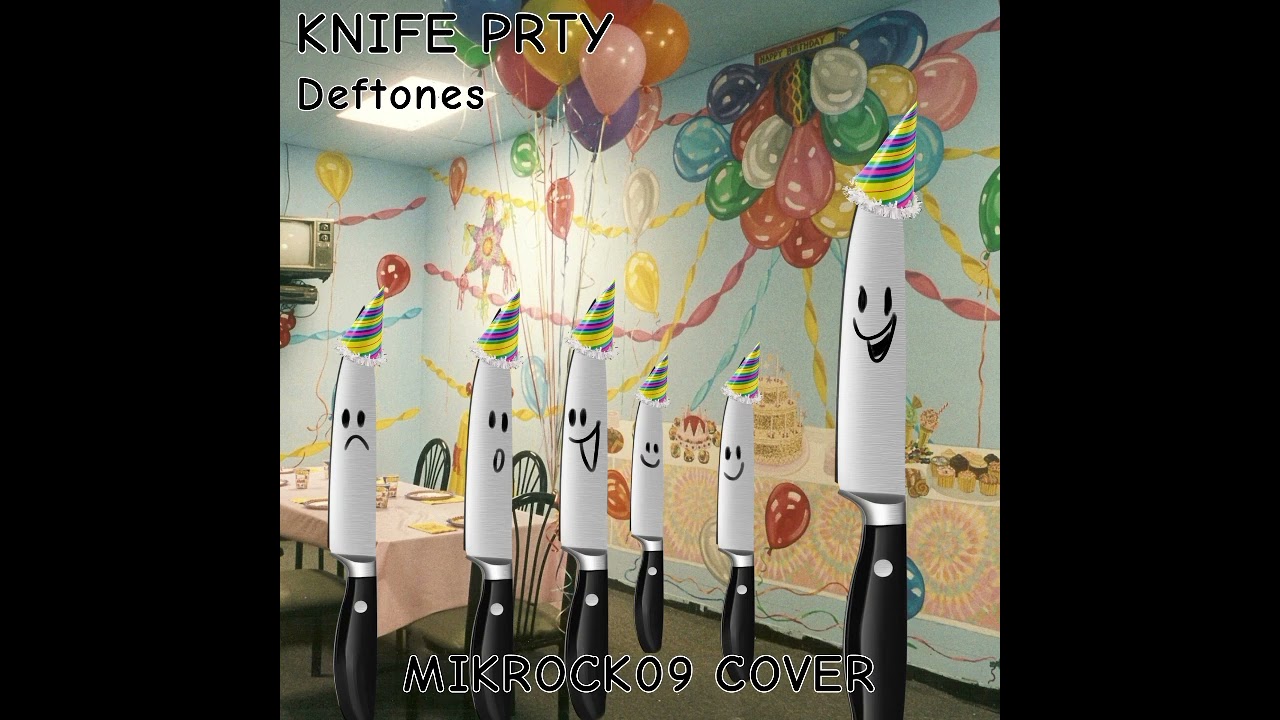 Knife Prty but an acoustic cover played by an amateur guitarist in her GARAGE