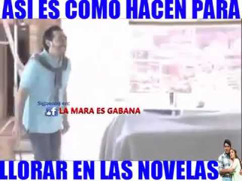 Asi es como hacen para llorar en las novelas