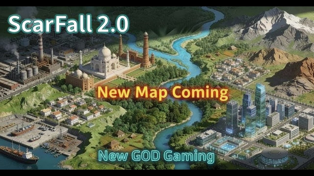 ScarFall 2.0 New Map Coming 🔥 One Map Removed by Next Event🐦‍🔥 | New GOD Gaming 