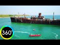360° VR Casa Roman Costinesti Accommodation Sea View Shipwreck Romania Trip 6K Virtual Reality HD 4K