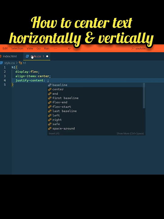 how to center text both horizontally & vertically in html &css#coding # ...