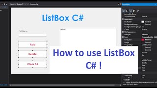 C# How to use ListBox in C# | List  Box in Windows Forms | IT Developement