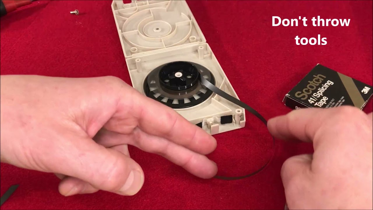How to simply repair an 8track tape splice techniques for tape echo