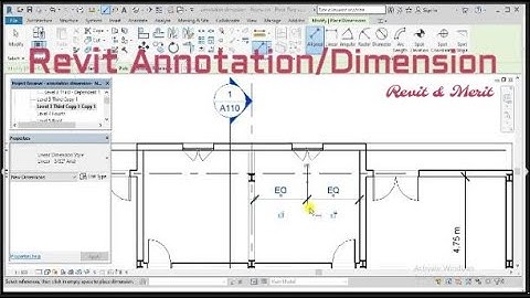 Video 46 - Revit Annotation-Dimension
