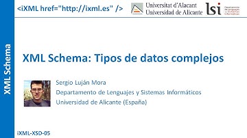 XML Schema: Tipos de datos complejos