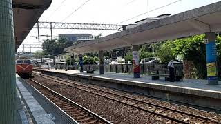 7502次E337單電頭+R191單柴電頭+三節篷車+五節空渣斗車+十二節平車+一守車長編混編貨列