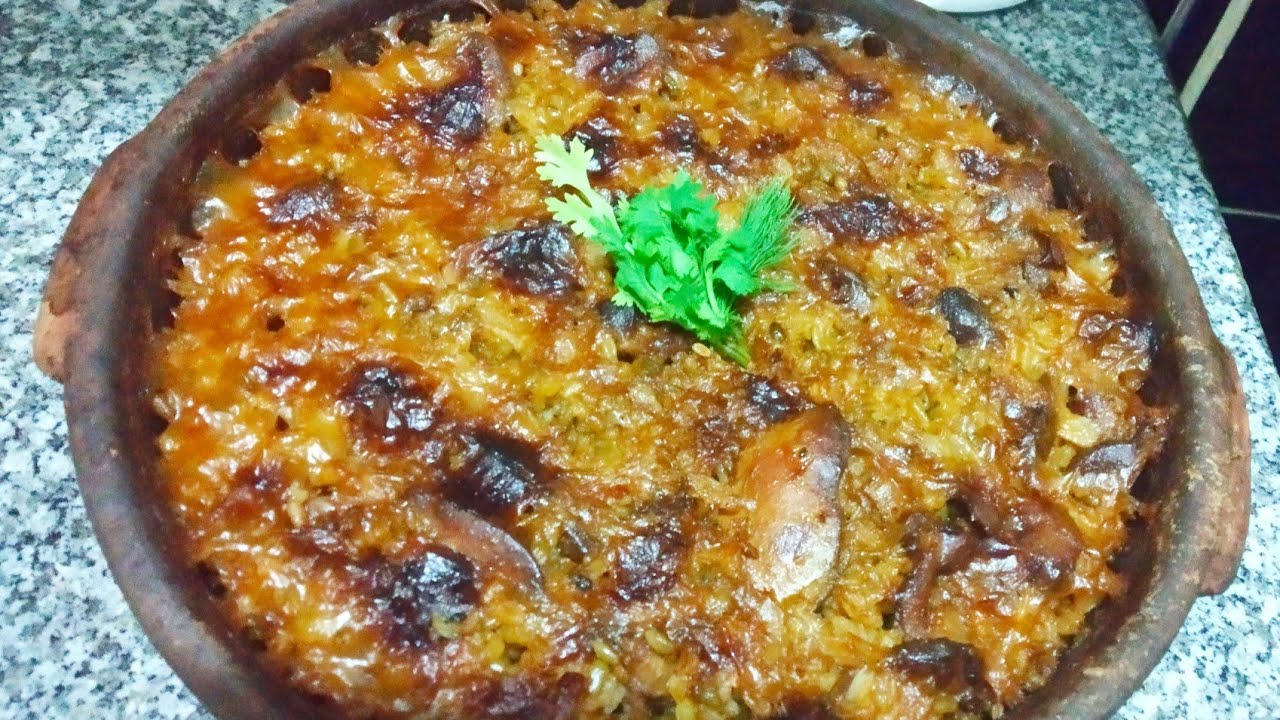 طاجن الفريك بالكبد والقوانص سهل جدا وطعمه تحفة لازم تجربوا