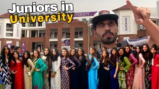 University mai New Girl Juniors Aa Gayi🤩 (Hardees in Superior University?)