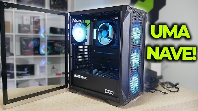 Gabinete Gamer Gamemax Infinit M908-TR, Full Tower, ARGB, ATX, Lateral e  Frontal em Vidro Temperado, 1x Cooler Fan RGB, Preto - M908-TR - Faz a Boa!