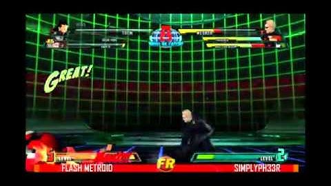 Flash Metroid vs Simplyph33r SFS2 MvC3
