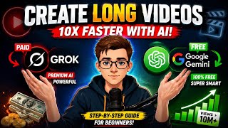 अब Long Video बनाना हुआ आसान 😱 FREE AI App with Audio