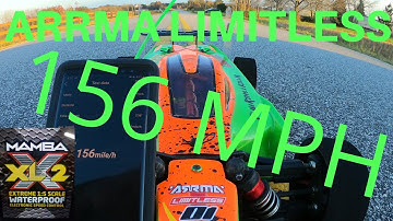 Arrma Limitless speed run XLX2 setup  156MPH