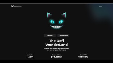 72,700% sustainable APY by staking Wonderland $TIME