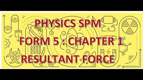 RESULTANT FORCE FORM 5 PHYSICS CHAPTER 1