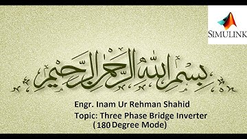 Three Phase Inverter 180 Degree in Matlab Simulink