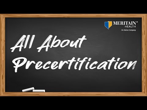 Procertify What Does It Mean To Precertify Services Health Insurance