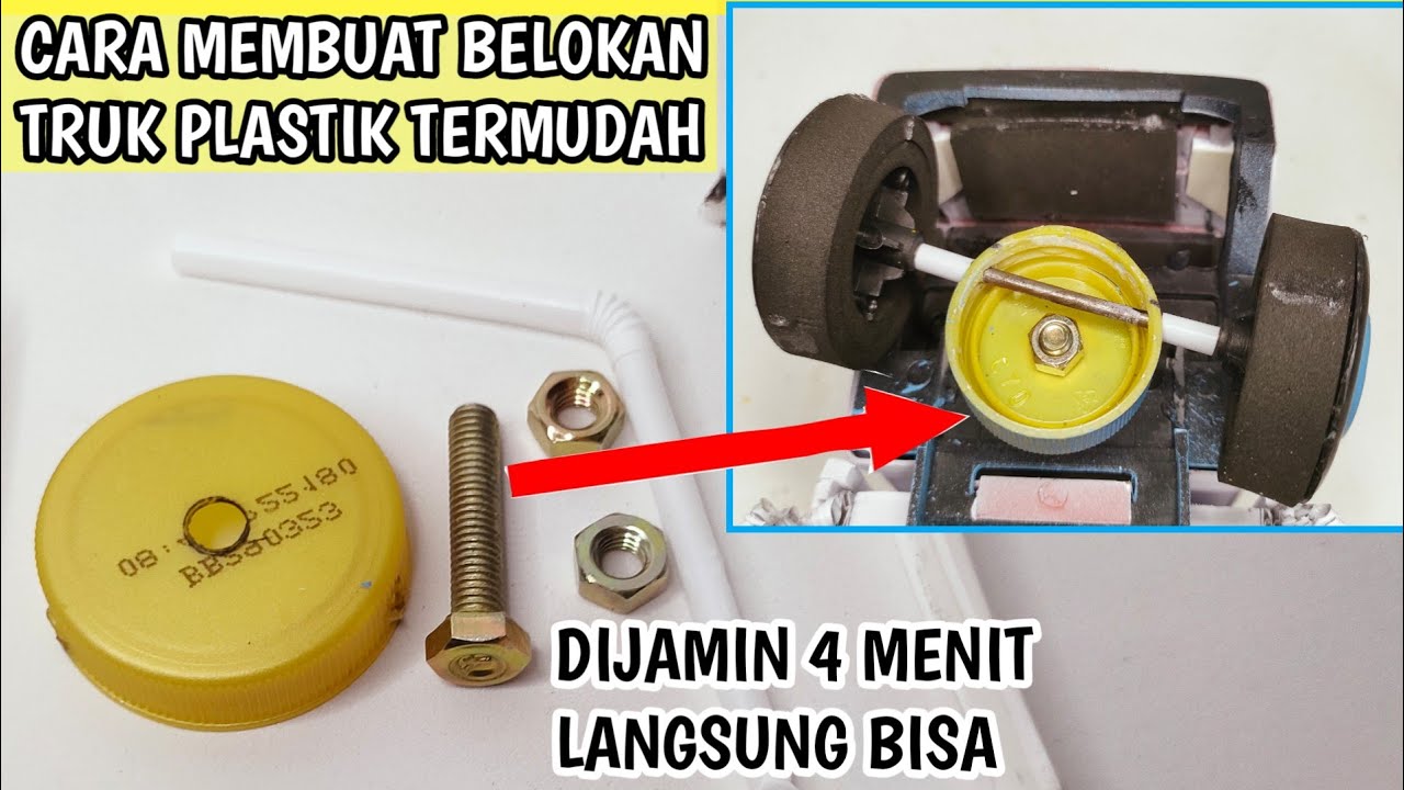 Cara membuat belokan miniatur truk plastik dengan bahan sederhana dan mudah (Truk Plastik)