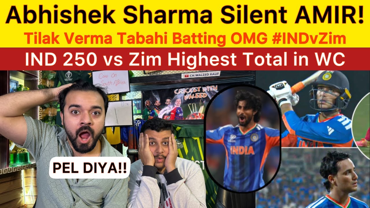 Abhishek Sharma Silent Amir Tilak Verma Tabahi batting INDIA 250 vs ZIM | IND vs ZIM Live
