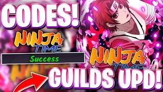 🏯[GUILDS UPDATE] ALL OF THE BRAND NEW GUILDS UPDATE CODES FOR NINJA TIME | ROBLOX NINJA TIME CODES