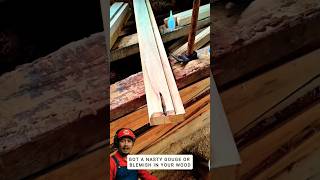 The Smartest Way to Fix Bad Wood Gouges (Using Basic Tools) #woodworking #diy