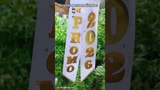 Birrete de Graduación, en tela terciopelo, detalles dorados ñ, lazo promo 2026 🧑🏻🎓⚪