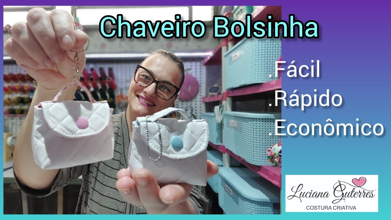 Chaveiro Bolsinha Porta Moedas - Aula Para Iniciantes 🤩