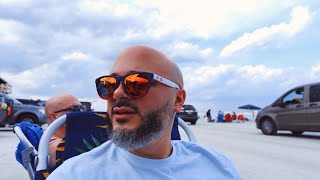 Cruising on New Smyrna Beach during high tide