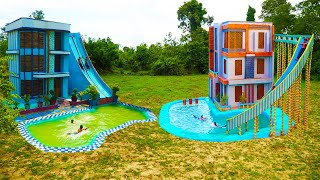 Both are amazing! Build a 3-story house, swimming pool and the best water slide