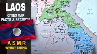 ASMR: Map of LAOS outline | Main Cities Key Facts and Highlights | ASMR maps and facts screenshot 2