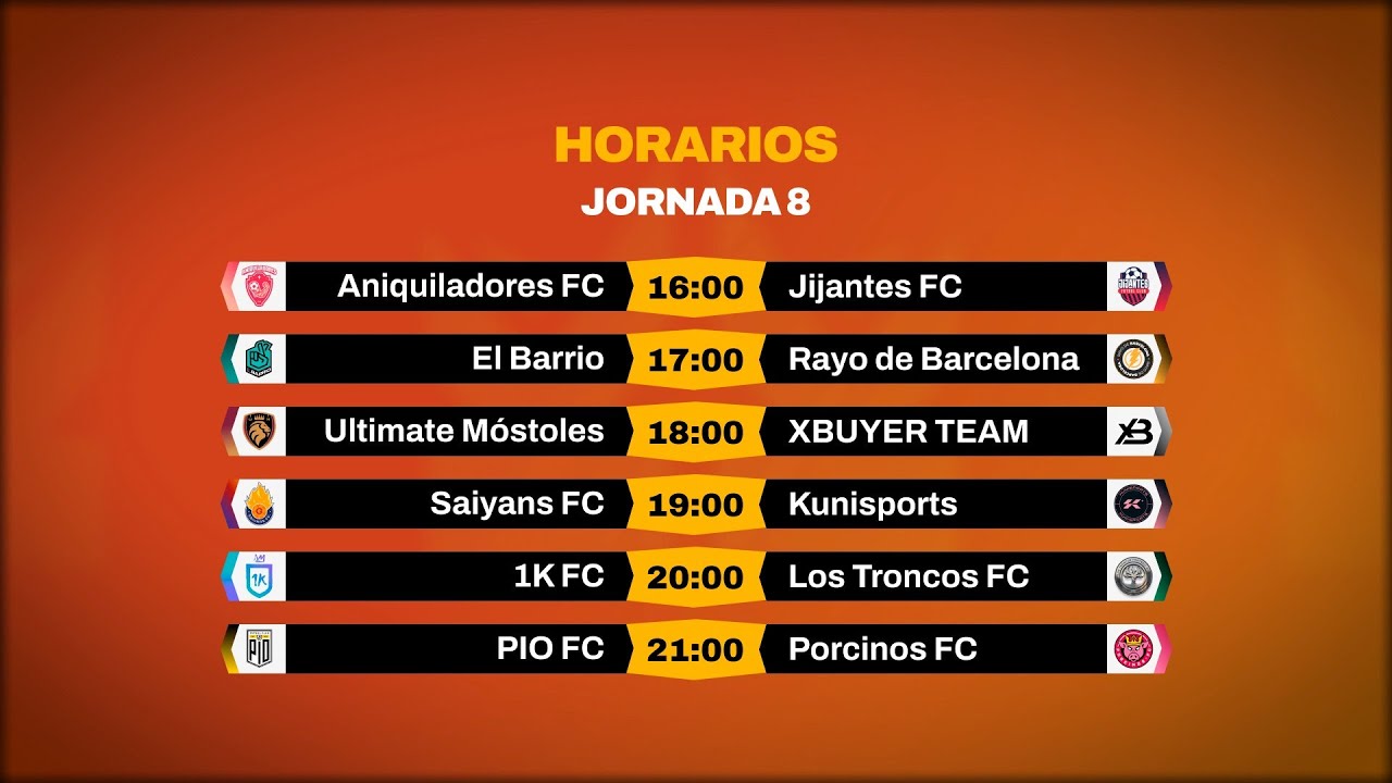 Horario kings league jornada 8