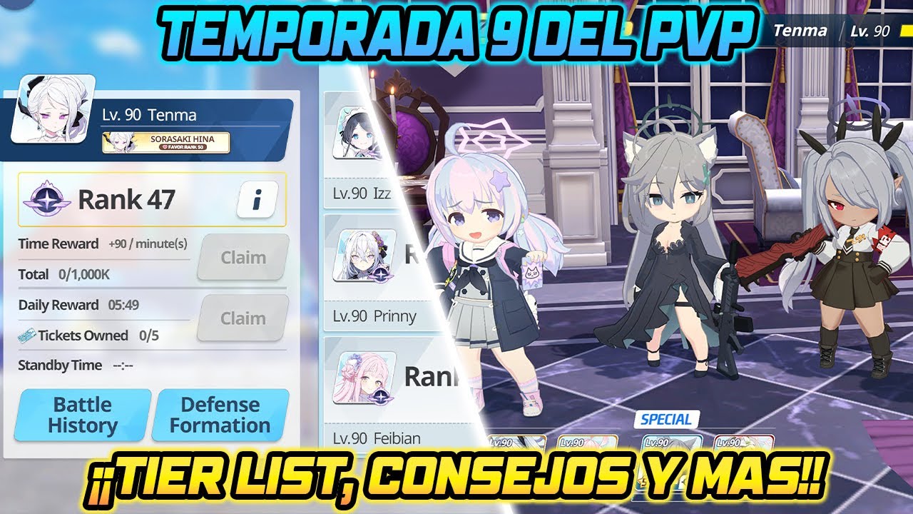 【Blue Archive】Tactical Challenge/PVP | Season 9 - ¡Consejos, Tier list y Recompensas!