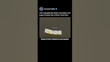 This Caterpillar-like Robot Assembles Like Lego & Crawls Like A Worm. Know How 😱  #robot #shorts