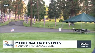 Thousands of flags flying at Fairmount Memorial Association's parks for Memorial Day