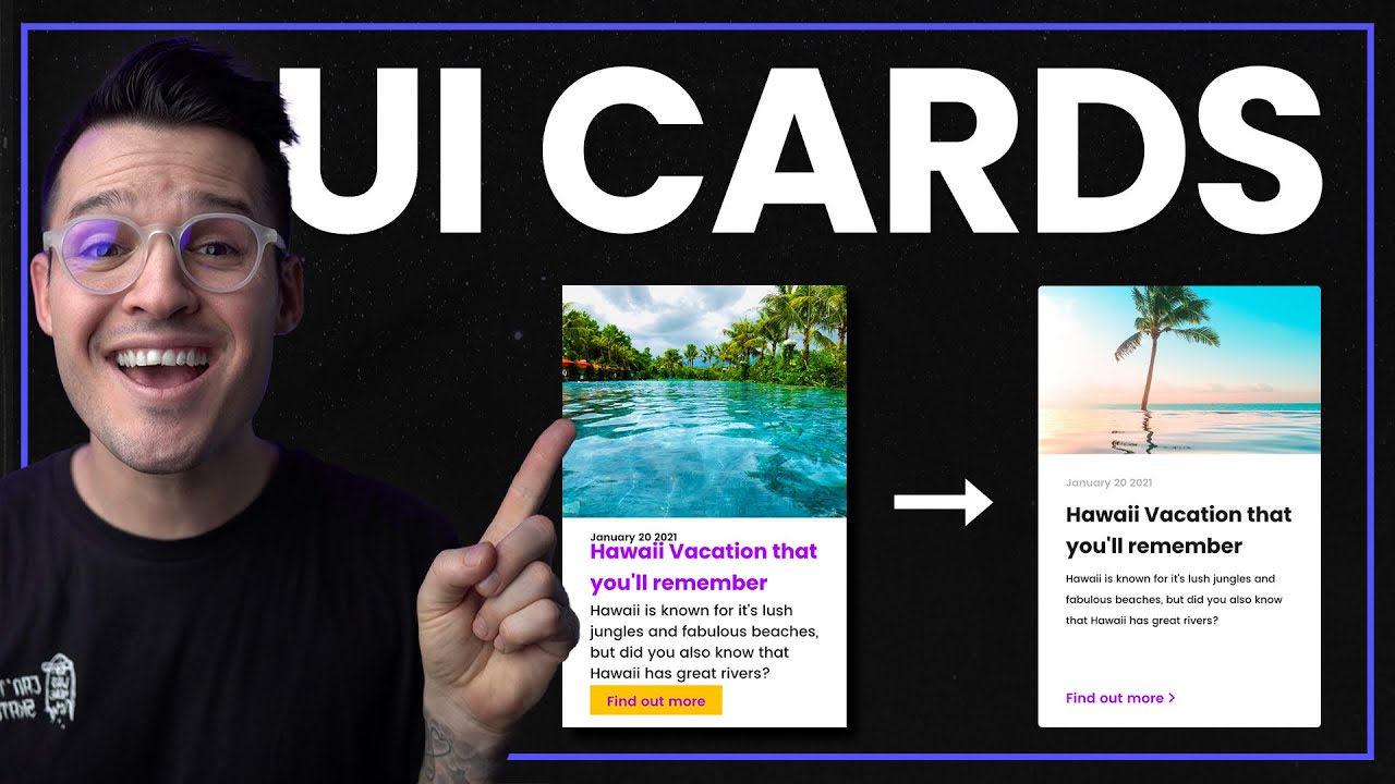UI Card Design | Reworking 5 Common UI Card Mistakes - YouTube
